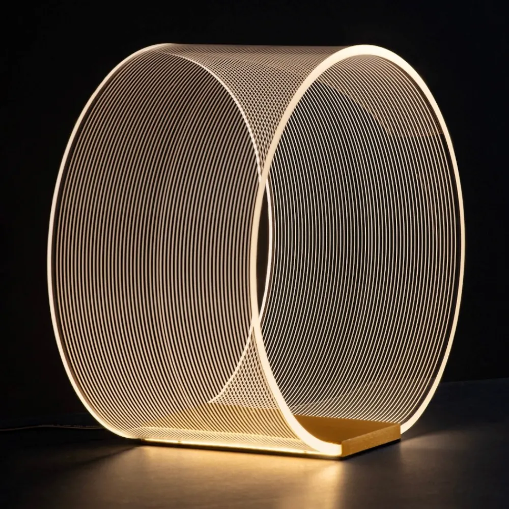 Abat Jour-Selezionato da Mazzolaluce Lampada da comodino design moderna abat jour oro