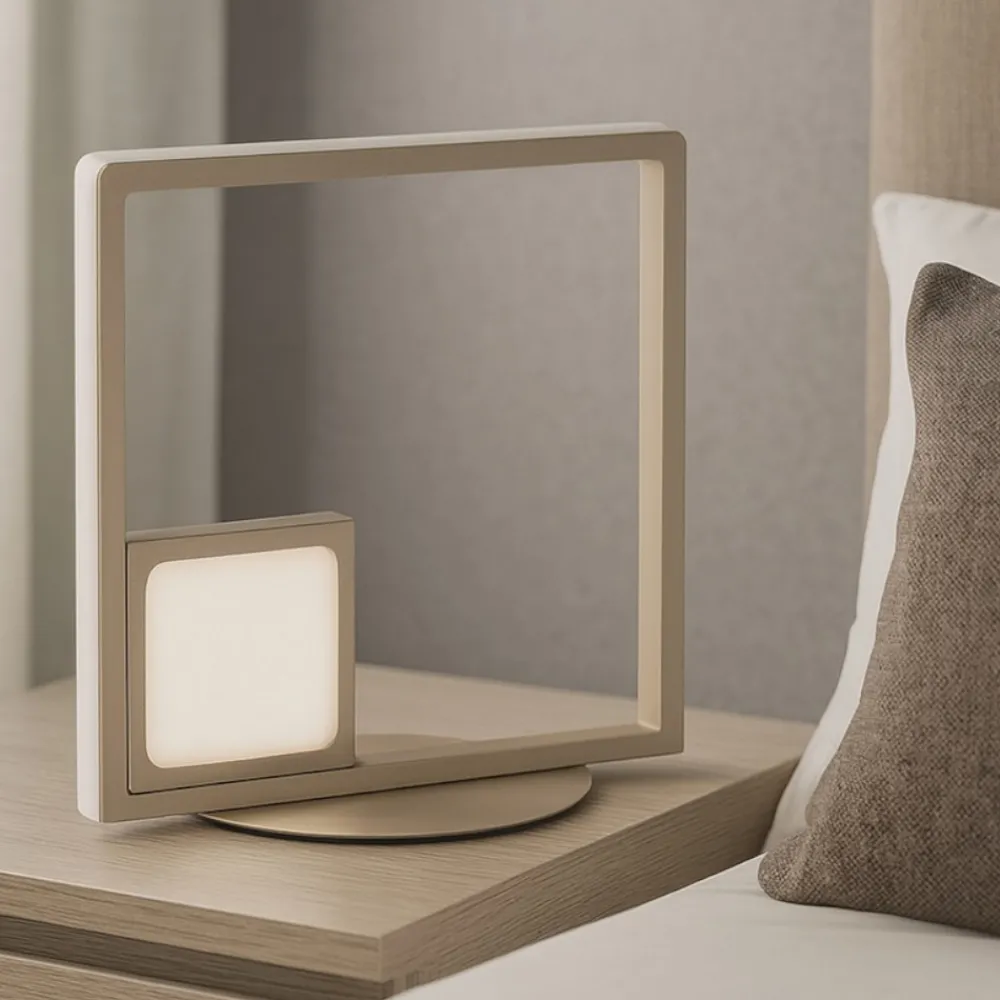 Abat Jour-Ondaluce Lampada da comodino dowel lt oro design moderna
