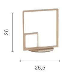 Abat Jour-Ondaluce Lampada da comodino dowel lt oro design moderna