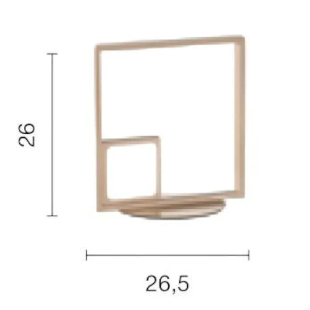Abat Jour-Ondaluce Lampada da comodino dowel lt oro design moderna