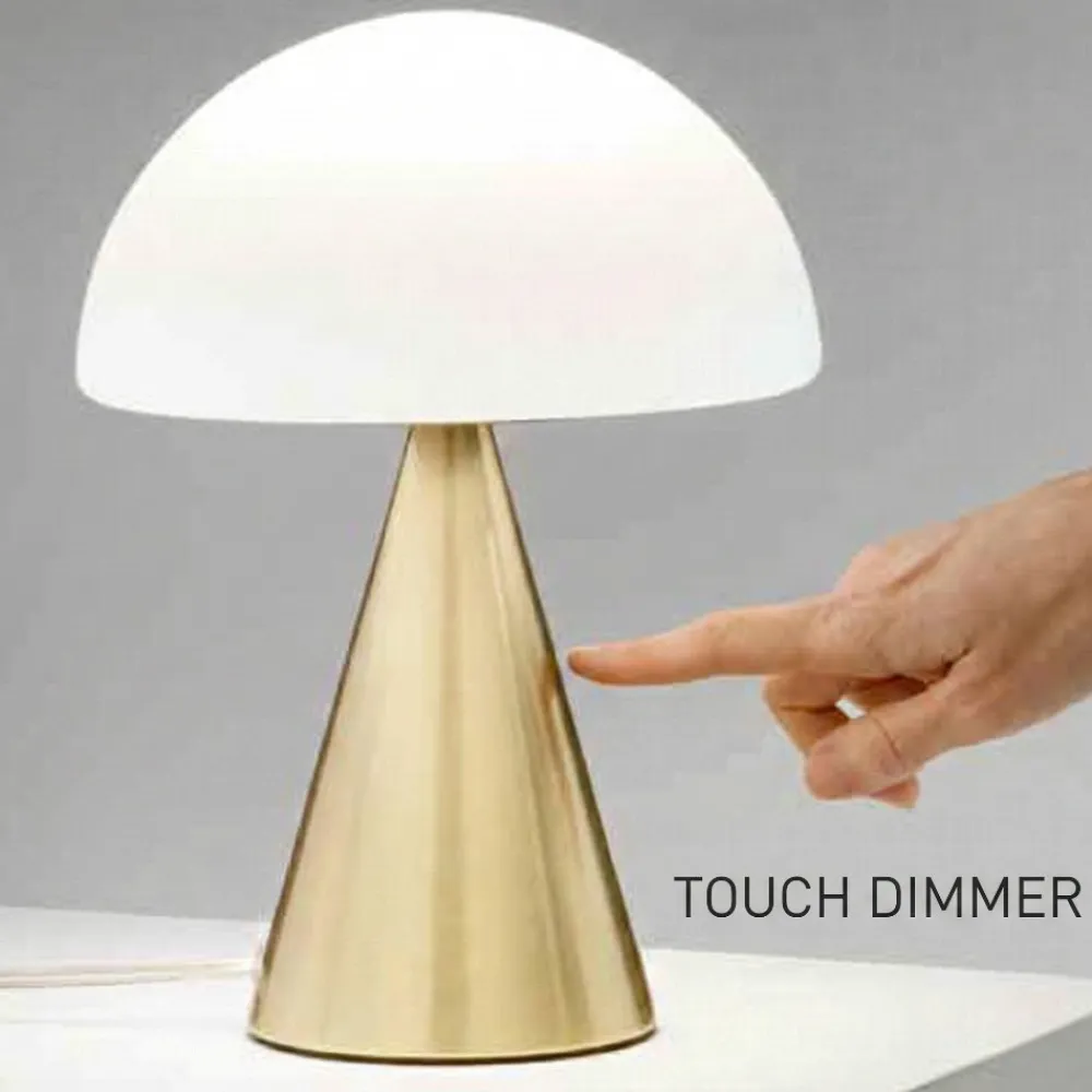 Abat Jour-Fabas Luce Lampada da comodino led in vetro moderna sabbia blip