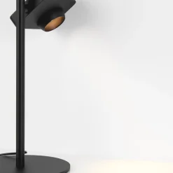 Abat Jour-Selezionato da Mazzolaluce Lampada da comodino macchina fotografica nera led 3000k moderna
