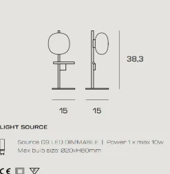Abat Jour-Sforzin Illuminazione Lampada da comodino miloox nera nero oro stile contemporaneo