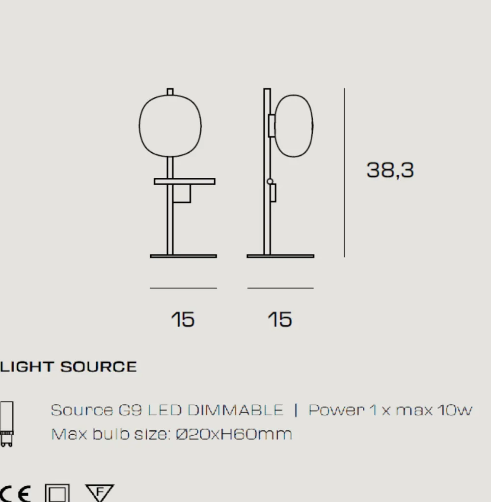 Abat Jour-Sforzin Illuminazione Lampada da comodino miloox nera nero oro stile contemporaneo