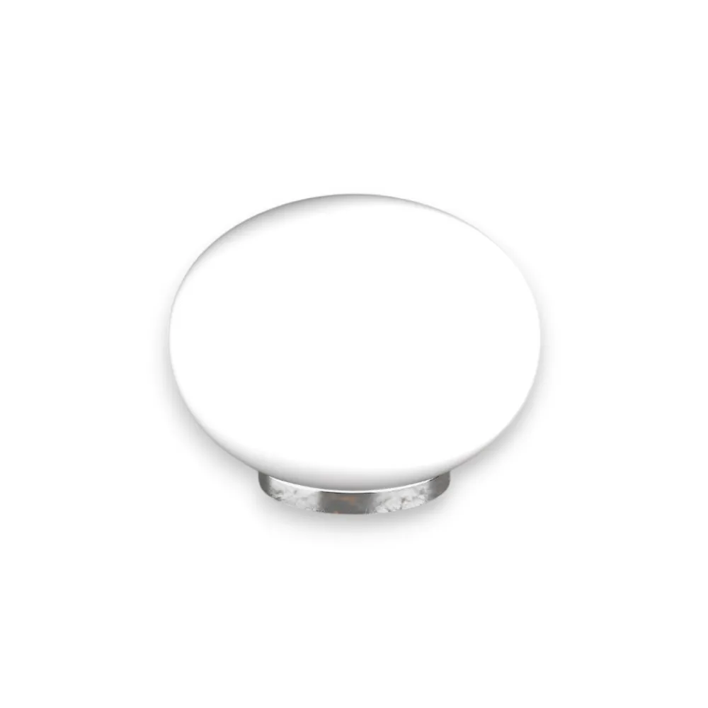 Abat Jour-Top Light Lampada da comodino moderna boccia vetro bianco per camera da letto