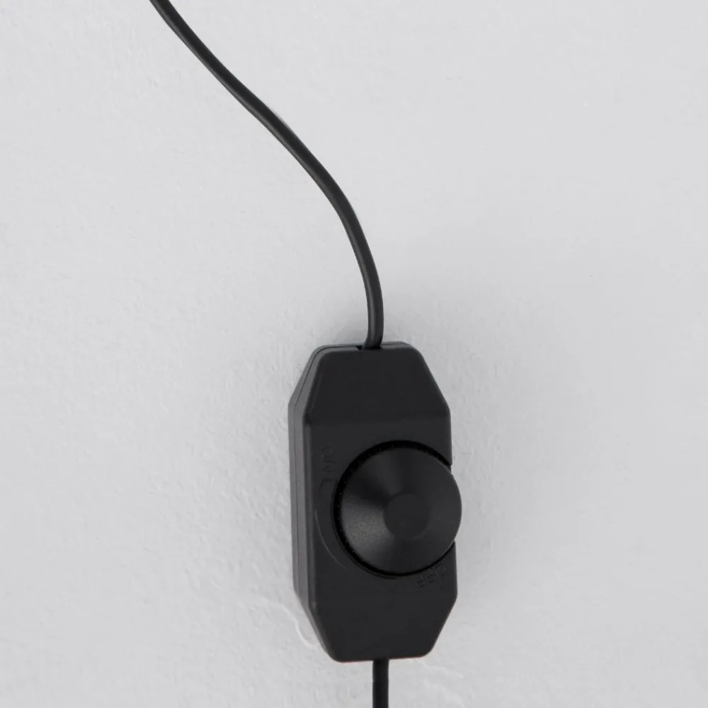 Abat Jour-Selezionato da Mazzolaluce Lampada da comodino moderna cubo nero led dimmerabile