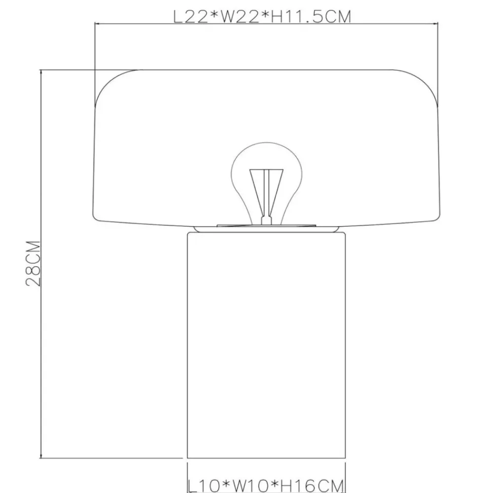 Abat Jour-Selezionato da Mazzolaluce Lampada da comodino moderna fungo in legno sfera in vetro