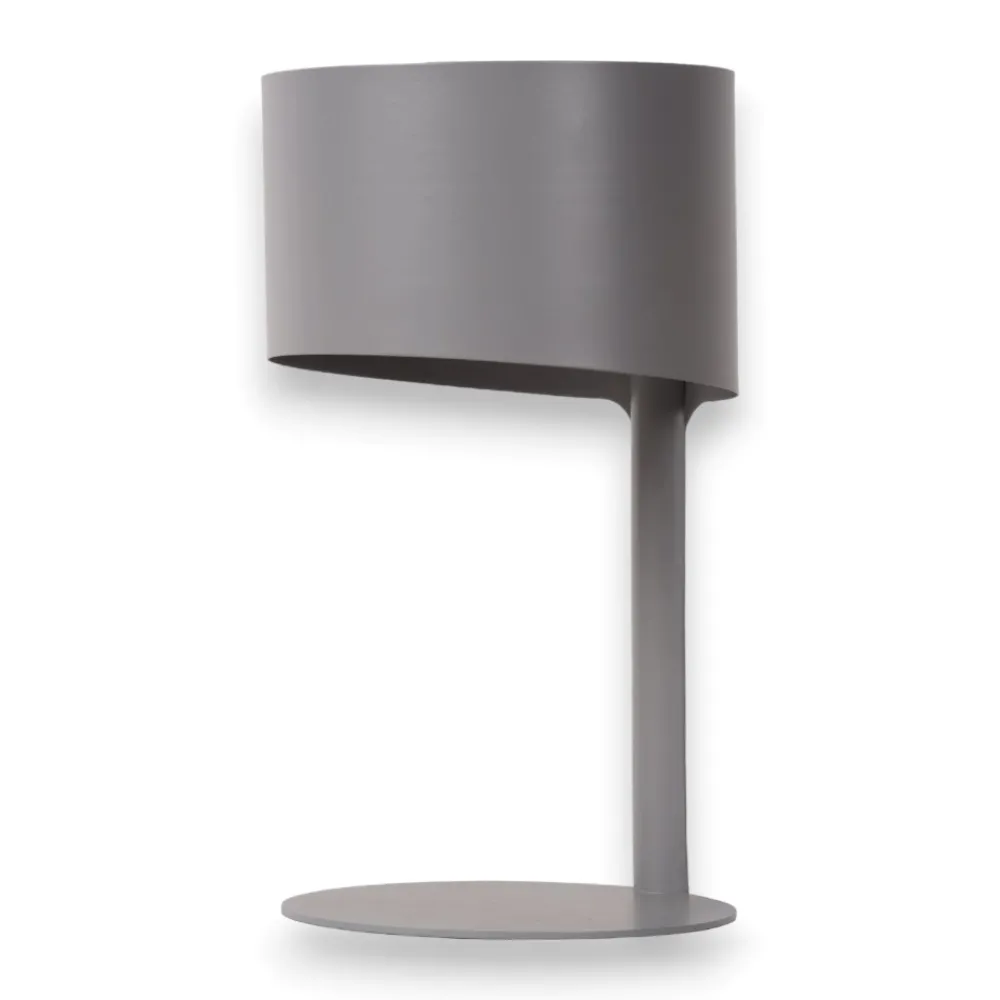 Abat Jour-Selezionato da Mazzolaluce Lampada da comodino moderna grigio per camera da letto
