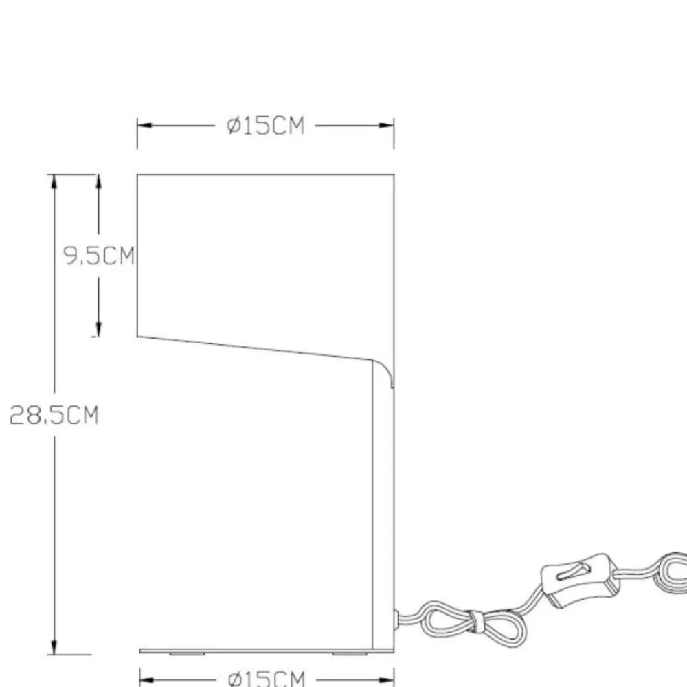 Abat Jour-Selezionato da Mazzolaluce Lampada da comodino moderna grigio per camera da letto