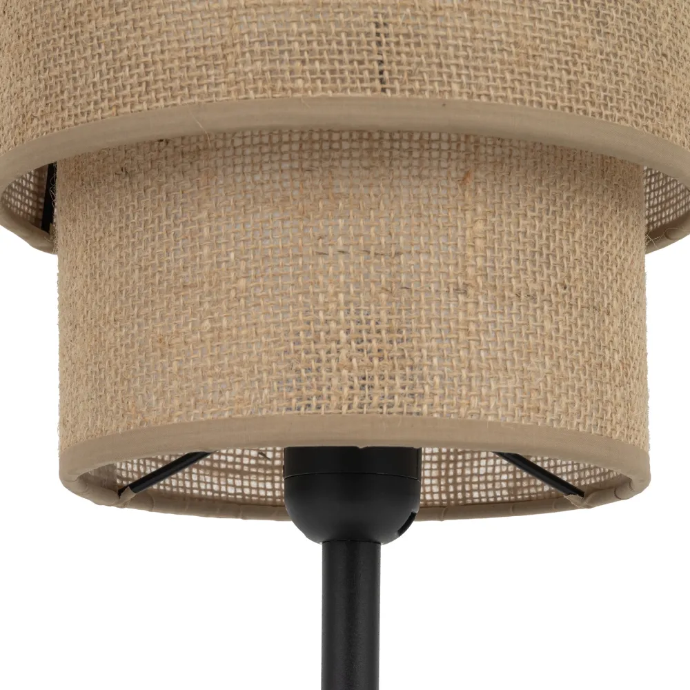 Abat Jour-Selezionato da Mazzolaluce Lampada da comodino moderna in iuta per camera da letto