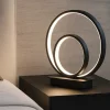 Abat Jour-Ideal Lux Lampada da comodino moderna led 23w 3000k oz tl on-off nero