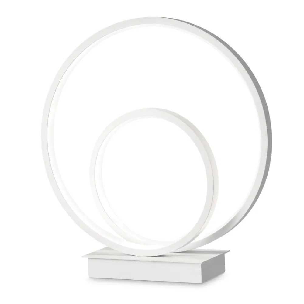 Abat Jour-Ideal Lux Lampada da comodino moderna led 23w 3000k oz tl bianco