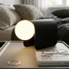 Abat Jour-Fabas Luce Lampada da comodino moderna nera birba