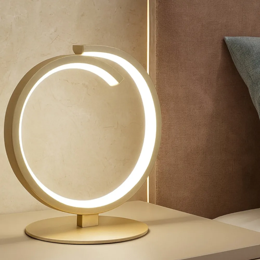 Abat Jour-Top Light Lampada da comodino moderna oro toplight tornado 12w led 3000k 4000k