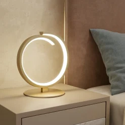 Abat Jour-Top Light Lampada da comodino moderna oro toplight tornado 12w led 3000k 4000k