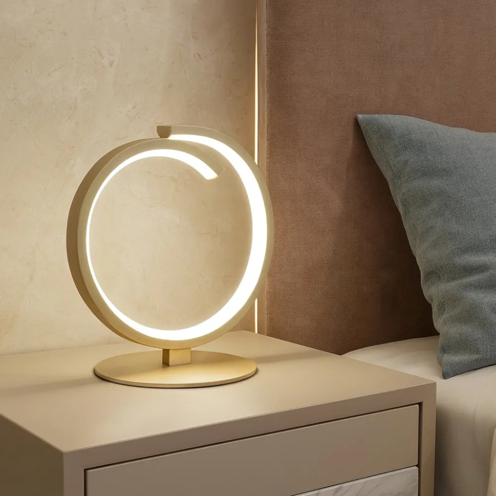 Abat Jour-Top Light Lampada da comodino moderna oro toplight tornado 12w led 3000k 4000k