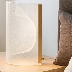 Abat Jour-Selezionato da Mazzolaluce Lampada da comodino moderna vela oro per camera da letto