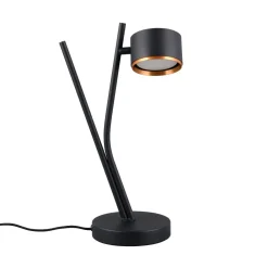 Abat Jour-Selezionato da Mazzolaluce Lampada da comodino nera oro moderna per camera da letto