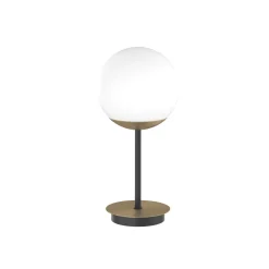 Abat Jour-Top Light Lampada da comodino oro ottone nero clear