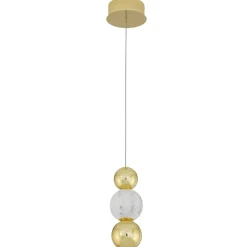 Lampadario Camera Da Letto-Selezionato da Mazzolaluce Lampada da comodino pendente per camera da letto sfere oro