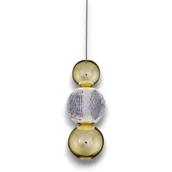 Lampadario Camera Da Letto-Selezionato da Mazzolaluce Lampada da comodino pendente per camera da letto sfere oro