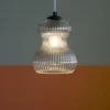 Lampade A Sospensione-Ondaluce Lampada da comodino per camera da letto madagascar vetro fume
