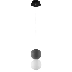 Lampade A Sospensione-Selezionato da Mazzolaluce Lampada da comodino per camera da letto sfera di cemento antracite