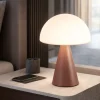 Abat Jour-Fabas Luce Lampada da comodino rossa blib design moderna