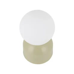 Abat Jour-Selezionato da Mazzolaluce Lampada da comodino verde pistacchio design moderna