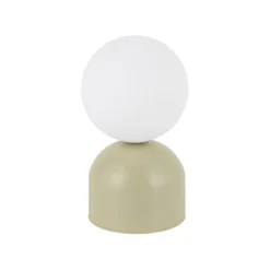 Abat Jour-Selezionato da Mazzolaluce Lampada da comodino verde pistacchio design moderna