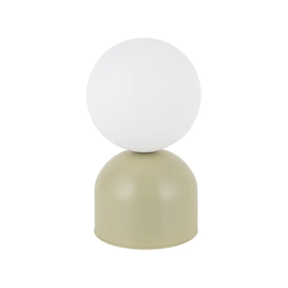 Abat Jour-Selezionato da Mazzolaluce Lampada da comodino verde pistacchio design moderna