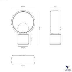 Abat Jour-Vivida International Lampada da comodino vivida cosmit marrone design moderna