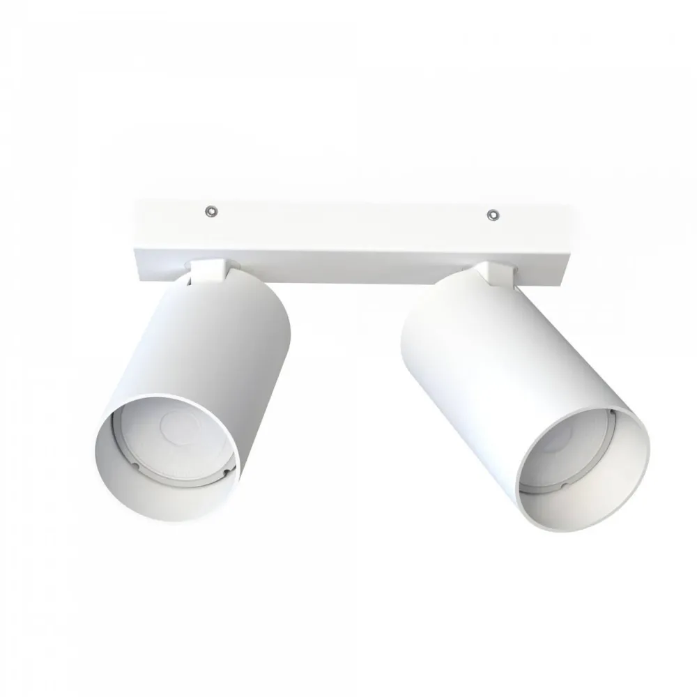 Plafoniere Moderne-Selezionato da Mazzolaluce Lampada da cucina con 2 faretti led orientabili bianchi