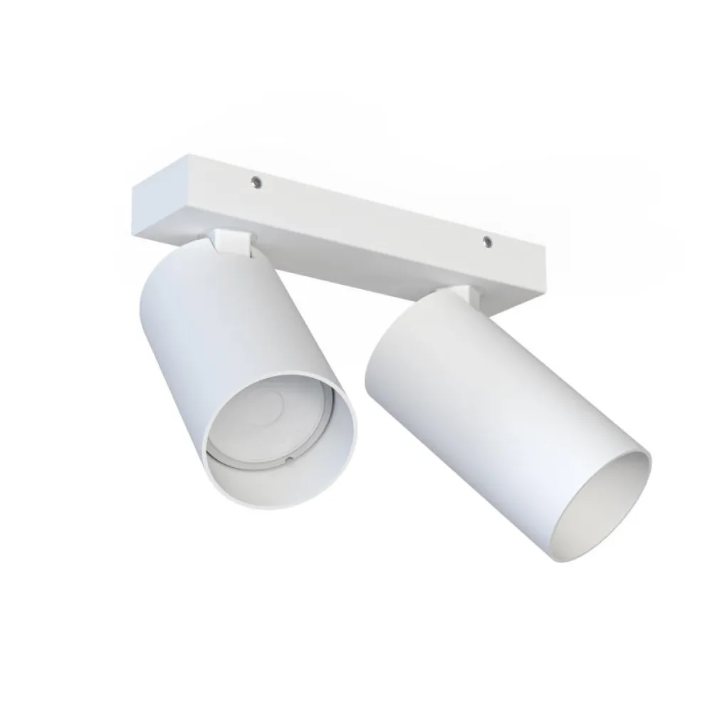 Plafoniere Moderne-Selezionato da Mazzolaluce Lampada da cucina con 2 faretti led orientabili bianchi