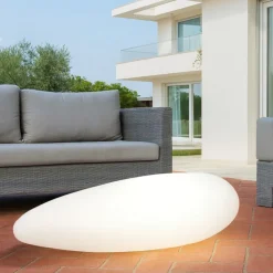 Lampade Da Esterno Giardino-Selezionato da Mazzolaluce Lampada da esterno giardino sasso bianco