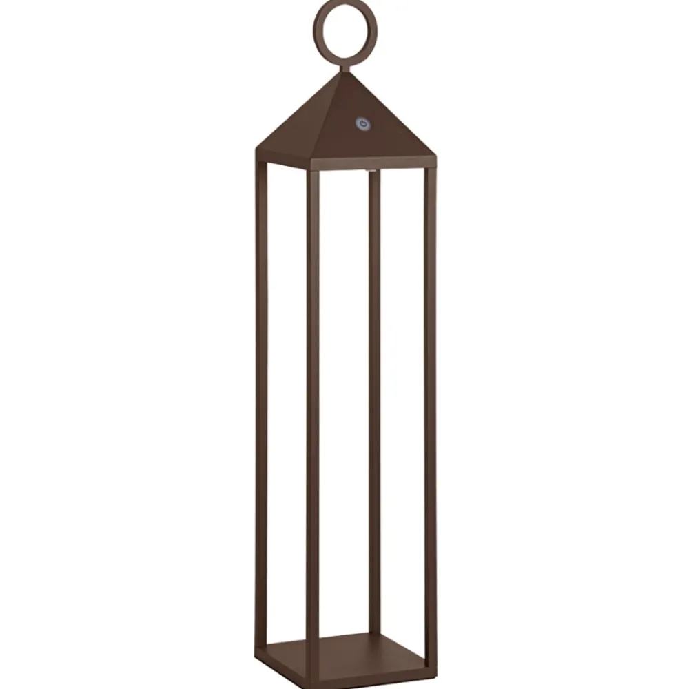 Lampade Da Esterno Giardino-Selezionato da Mazzolaluce Lampada da esterno led lanterna portatile marrone corten