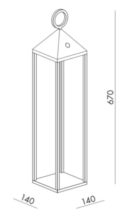 Lampade Da Esterno Giardino-Selezionato da Mazzolaluce Lampada da esterno led portatile lanterna antracite