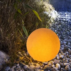 Lampade Da Esterno Giardino-Linea Light Lampada da esterno sfera 55cm ip65 da giardino ligneo oh! mars