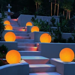 Lampade Da Esterno Giardino-Linea Light Lampada da esterno sfera 55cm ip65 da giardino ligneo oh! mars