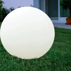 Lampade Da Esterno Giardino-Linea Light Lampada da esterno sfera oh! garden bianca