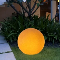 Lampade Da Esterno Giardino-Linea Light Lampada da giardino sfera 28cm colore ligneo oh! mars