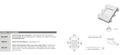 Applique Da Parete-Selezionato da Mazzolaluce Lampada da incasso a parete applique di gesso led cristaly 16,5w 4000k