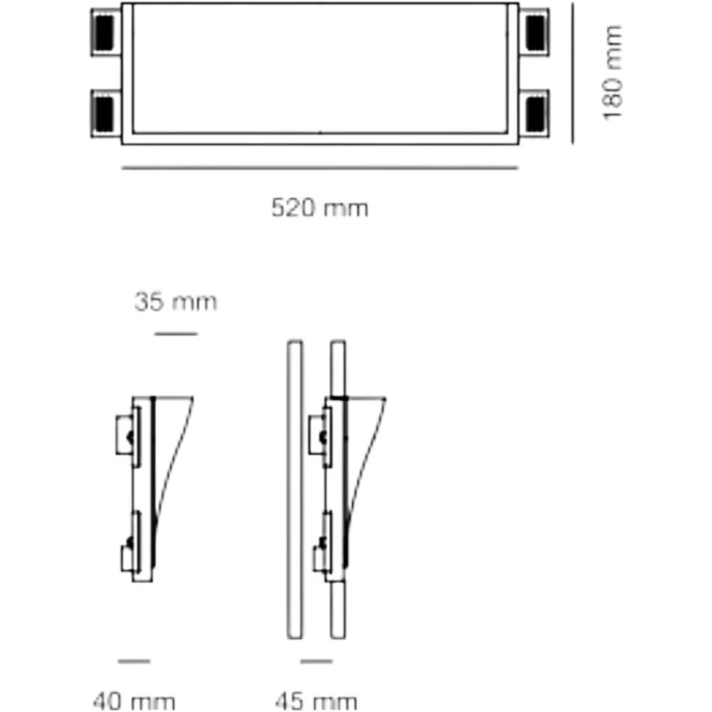 Applique Da Parete-Selezionato da Mazzolaluce Lampada da incasso led 9,5w 4000k cristaly