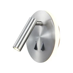 Applique Camera Da Letto-Selezionato da Mazzolaluce Lampada da parete grigio nickel 2 luci per comodini camera da letto