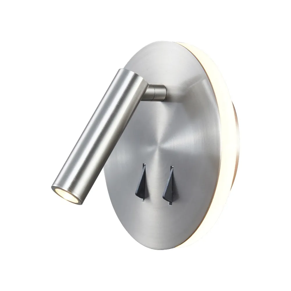 Applique Camera Da Letto-Selezionato da Mazzolaluce Lampada da parete grigio nickel 2 luci per comodini camera da letto