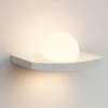 Applique Da Parete-Selezionato da Mazzolaluce Lampada da parete in gesso bianco sfera di vetro moderna