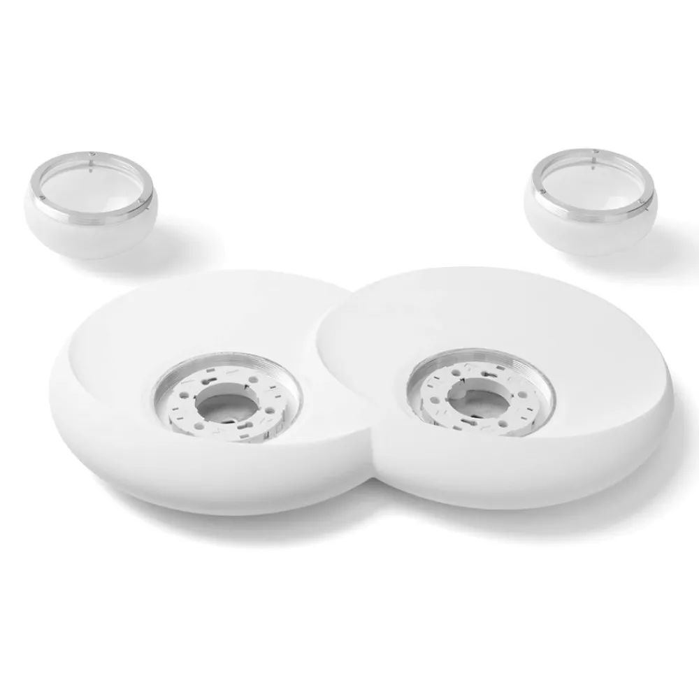 Applique Da Parete-Sforzin Illuminazione Lampada da parete moderna di gesso bianca sforzin pitane