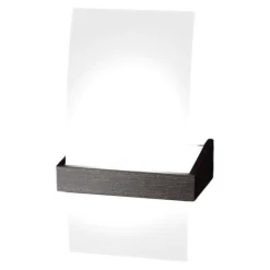 Applique Da Parete-Top Light Lampada da parete moderna di vetro struttura legno wenge