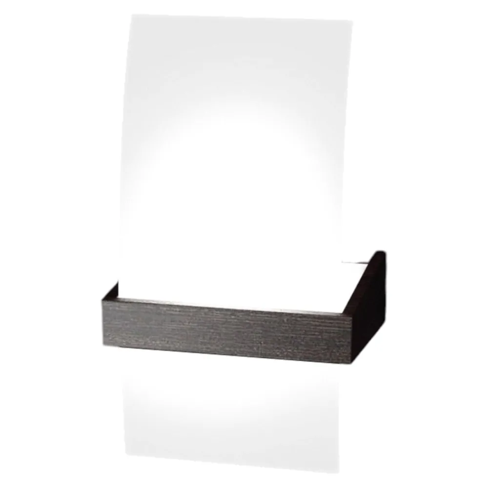 Applique Da Parete-Top Light Lampada da parete moderna di vetro struttura legno wenge