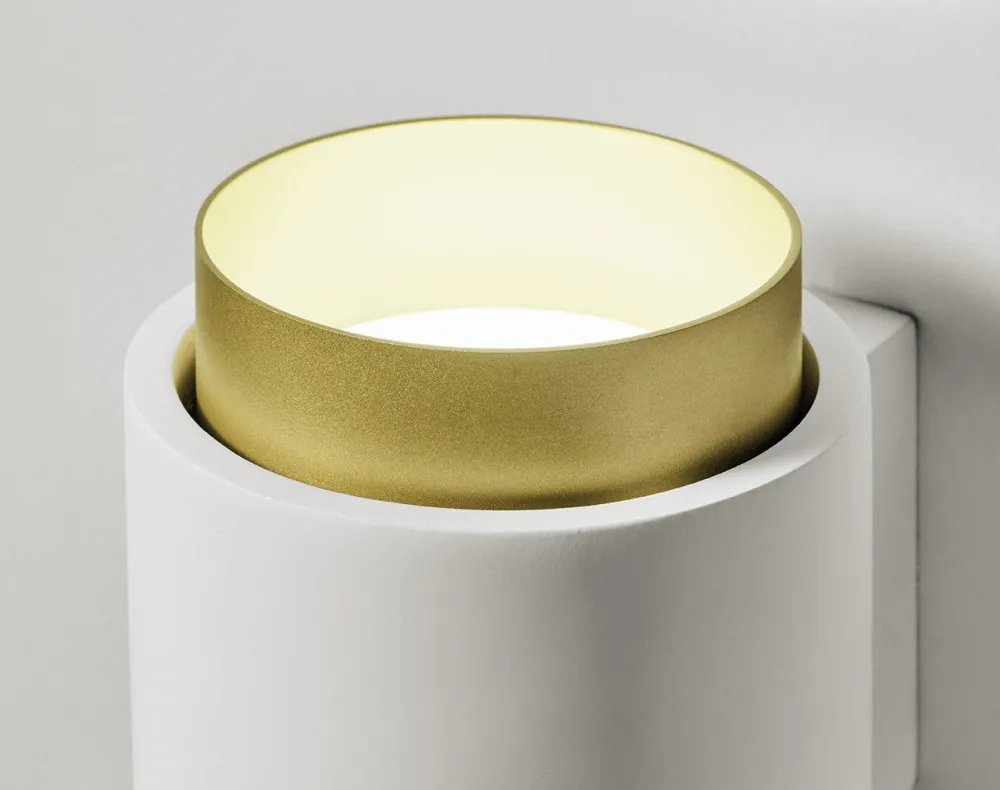 Applique Da Parete-Sforzin Illuminazione Lampada da parete syme oro sforzin in gesso